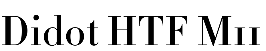 Didot HTF M11 Medium Yazı tipi ücretsiz indir